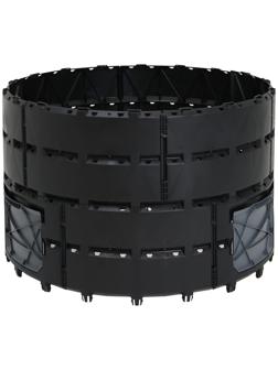 Компостер пластиковый, 800 л, 78 х 108 х 108 см, черный