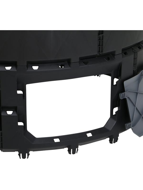 Компостер пластиковый, 800 л, 78 х 108 х 108 см, черный