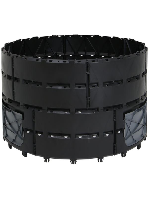 Компостер пластиковый, 800 л, 78 х 108 х 108 см, черный