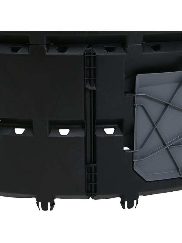 Компостер пластиковый, 800 л, 78 х 108 х 108 см, черный