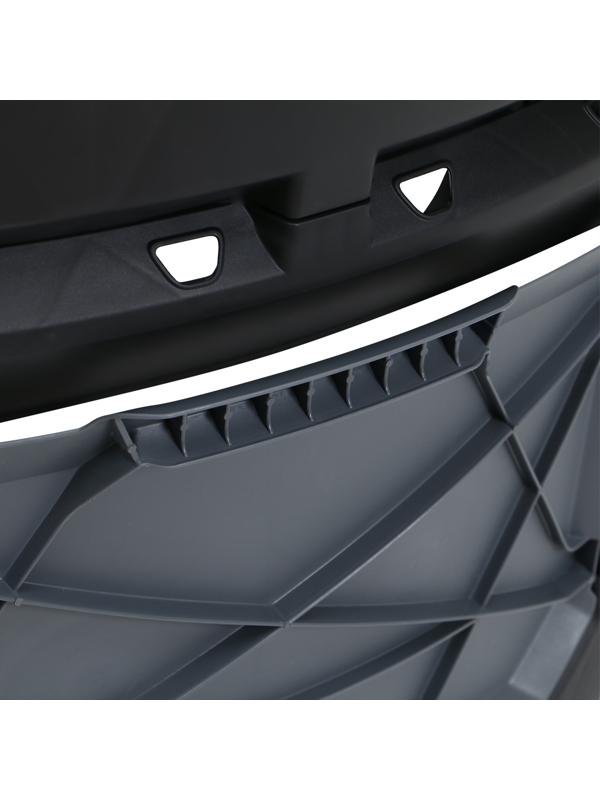 Компостер пластиковый, 800 л, 78 х 108 х 108 см, черный