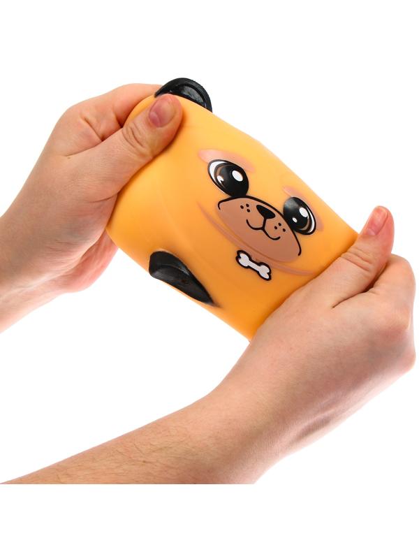 Мялка-антистресс «Собачка»,с пастой, в пакете