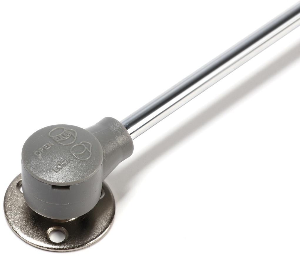 Газлифт 60N CAPPIO, с доводчиком, бесшумное открывание/закрывание, серый