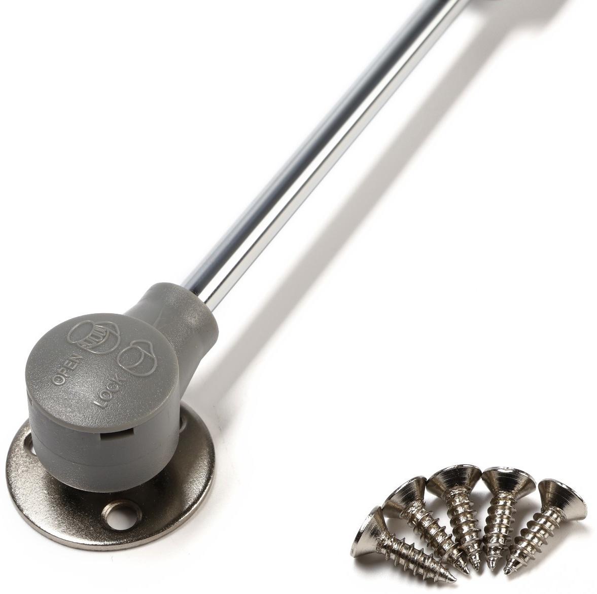 Газлифт 80N CAPPIO, с доводчиком, бесшумное открывание/закрывание, серый