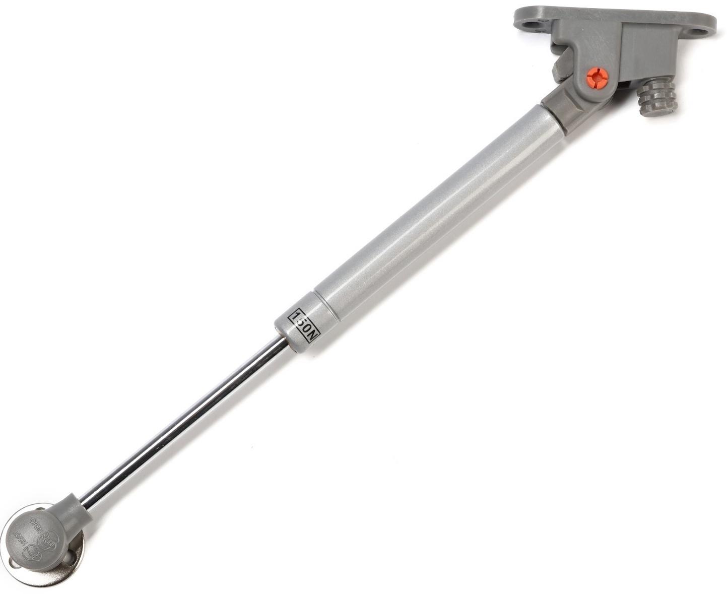 Газлифт 150N CAPPIO, с доводчиком, бесшумное открывание/закрывание, серый