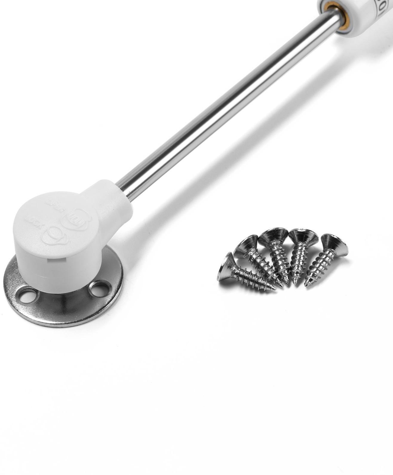 Газлифт 100N CAPPIO, с доводчиком, бесшумное открывание/закрывание, белый