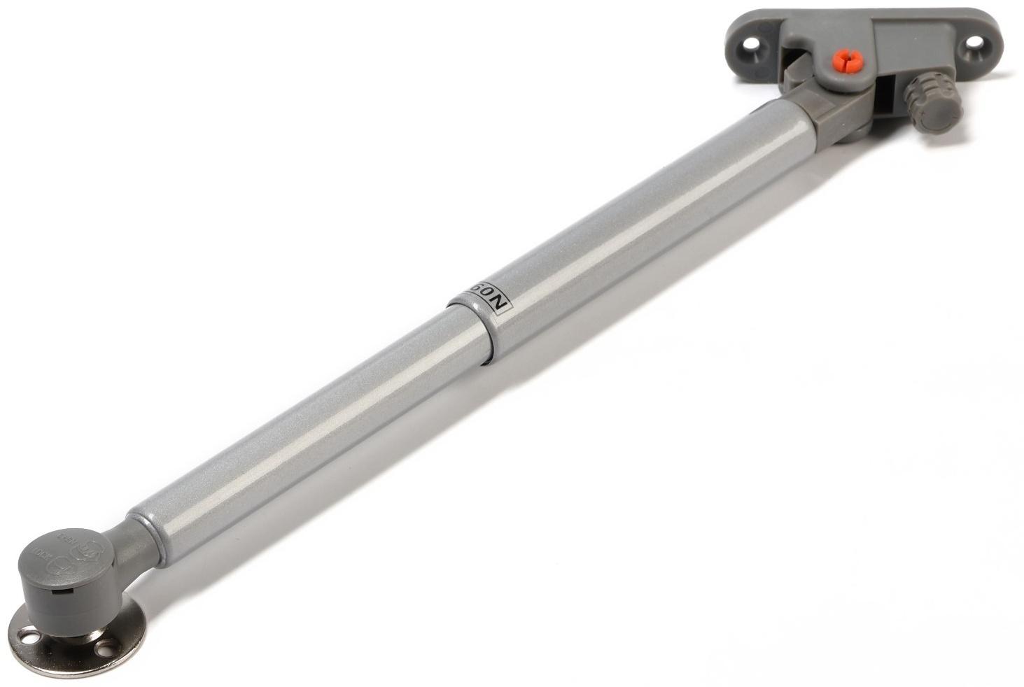 Газлифт 60N CAPPIO, с доводчиком, бесшумное открывание/закрывание, серый, с доп. защитой