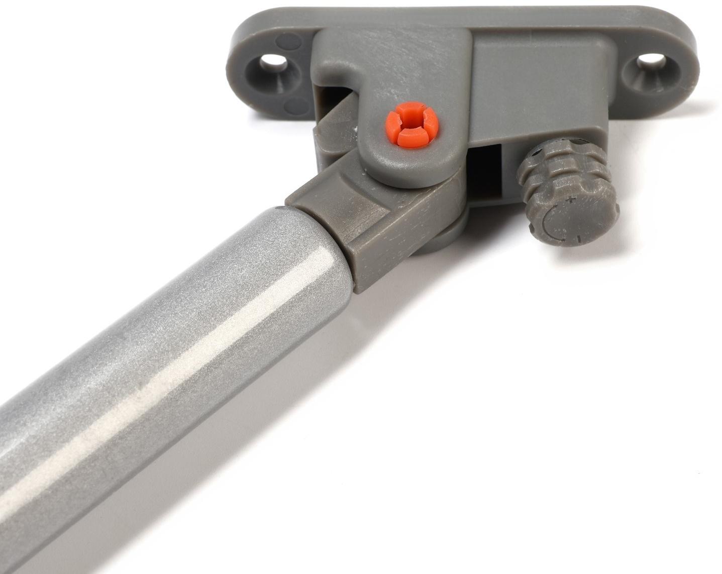 Газлифт 60N CAPPIO, с доводчиком, бесшумное открывание/закрывание, серый, с доп. защитой