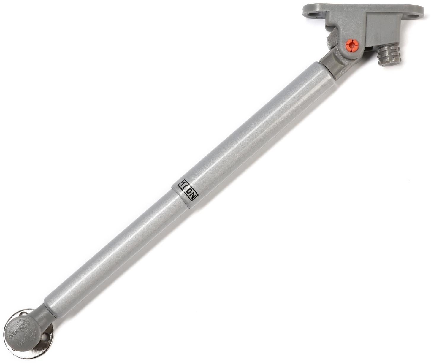 Газлифт 100N CAPPIO, с доводчиком, бесшумное открывание/закрывание, серый, с доп. защитой