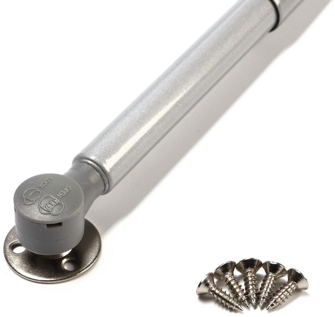 Газлифт 100N CAPPIO, с доводчиком, бесшумное открывание/закрывание, серый, с доп. защитой