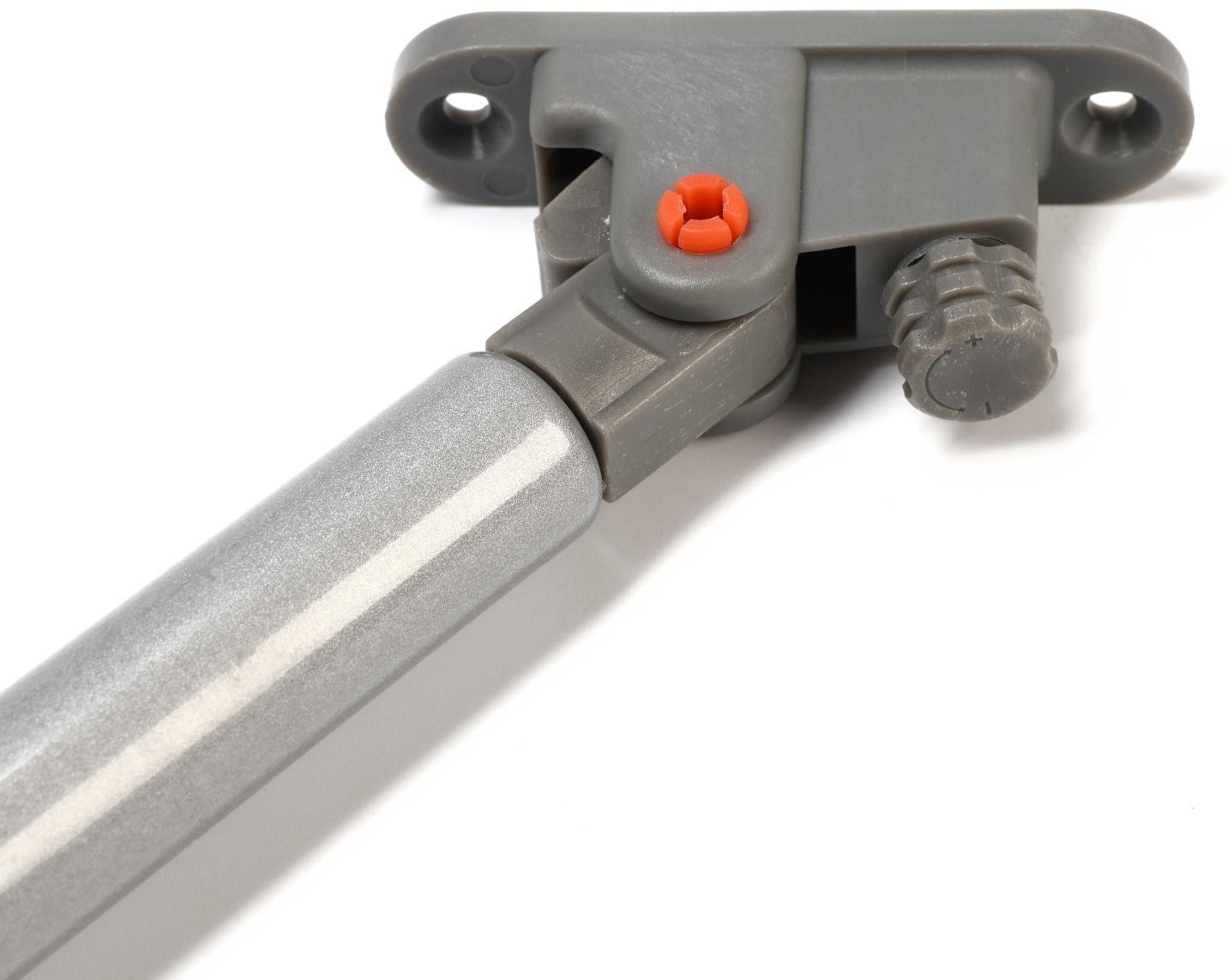 Газлифт 120N CAPPIO, с доводчиком, бесшумное открывание/закрывание, серый, с доп. защитой