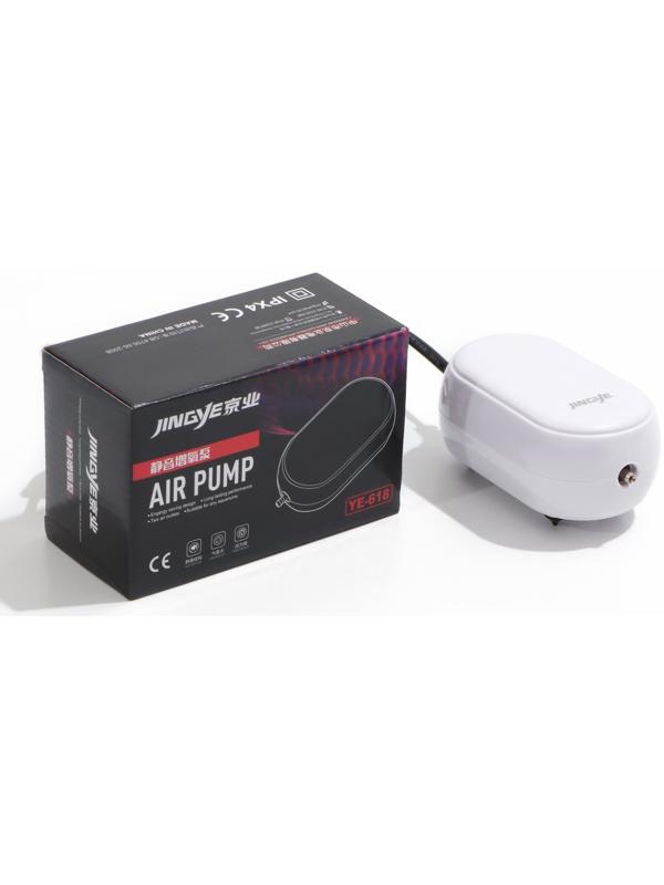 Компрессор воздушный JINGYE YE-618, бесшумный, с усиленной мощностью, 5,5 л/мин, 6 Вт