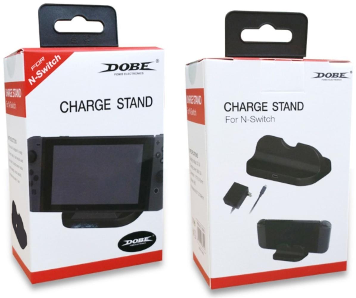 Зарядная станция для 2-х геймпадов Dobe TNS-855, Charge Stand для Nintendo Switch, чёрная
