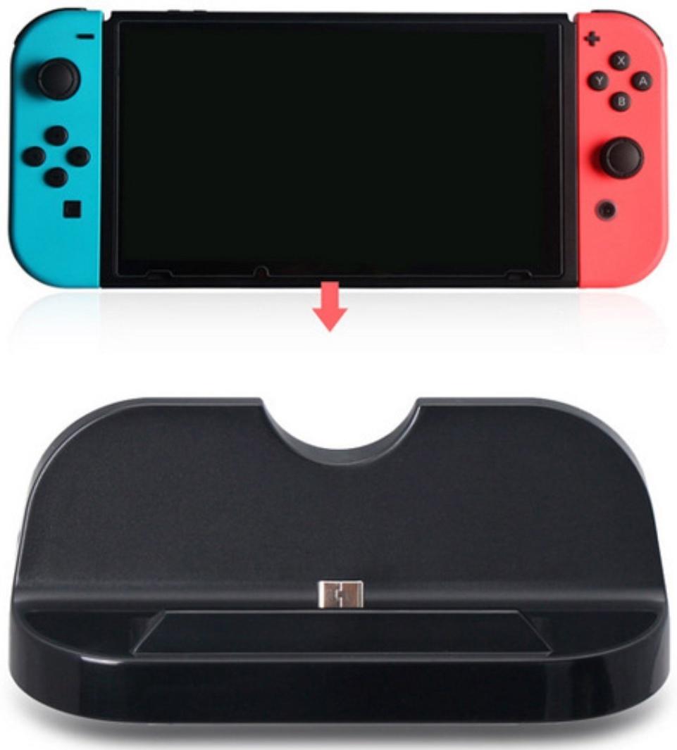 Зарядная станция для 2-х геймпадов Dobe TNS-855, Charge Stand для Nintendo Switch, чёрная