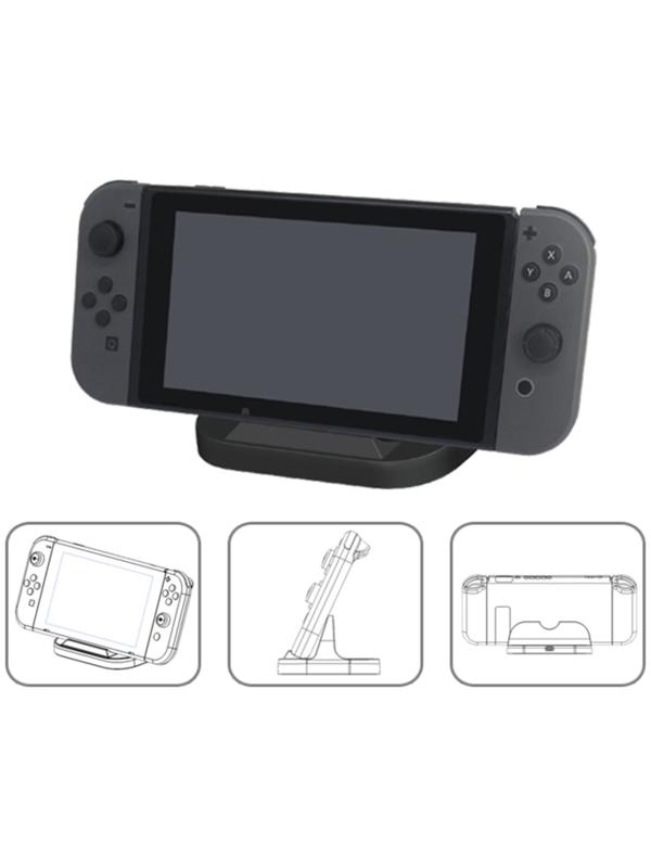 Зарядная станция для 2-х геймпадов Dobe TNS-855, Charge Stand для Nintendo Switch, чёрная