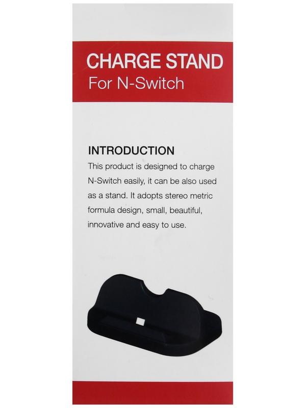 Зарядная станция для 2-х геймпадов Dobe TNS-855, Charge Stand для Nintendo Switch, чёрная