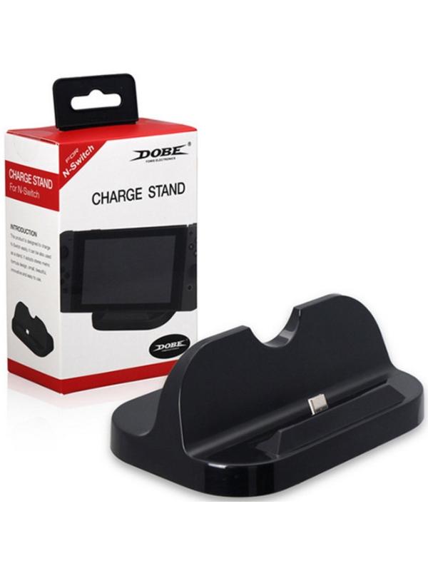 Зарядная станция для 2-х геймпадов Dobe TNS-855, Charge Stand для Nintendo Switch, чёрная
