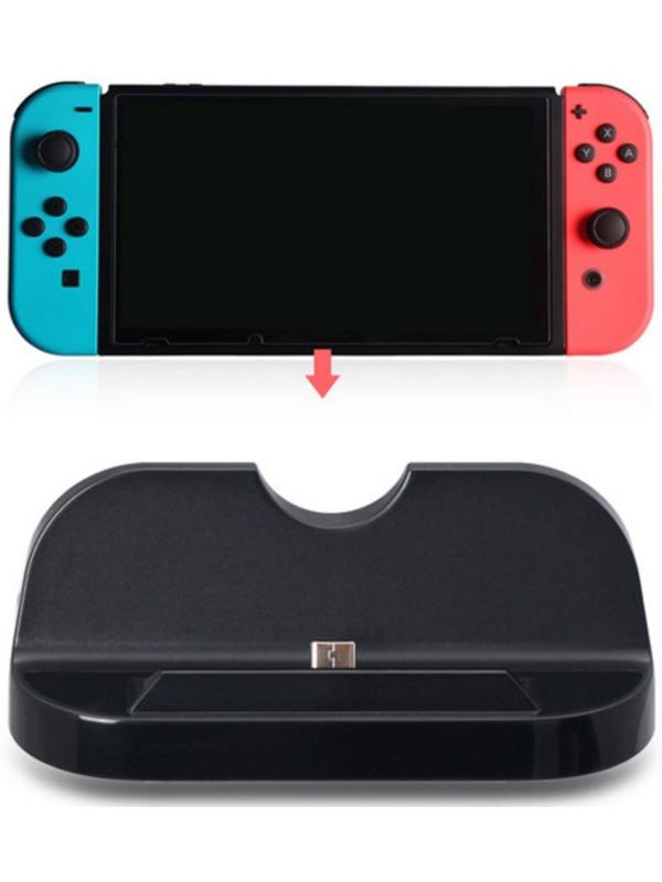 Зарядная станция для 2-х геймпадов Dobe TNS-855, Charge Stand для Nintendo Switch, чёрная