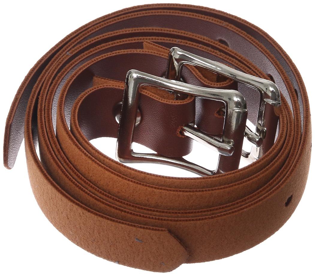 Тренчики из кожи, 500 мм, коричневый, набор 2 шт