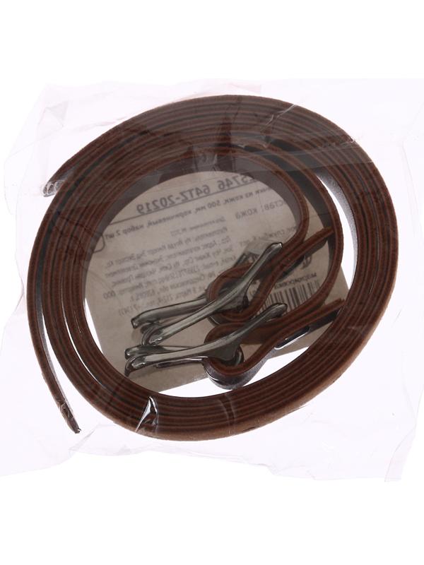 Тренчики из кожи, 500 мм, коричневый, набор 2 шт