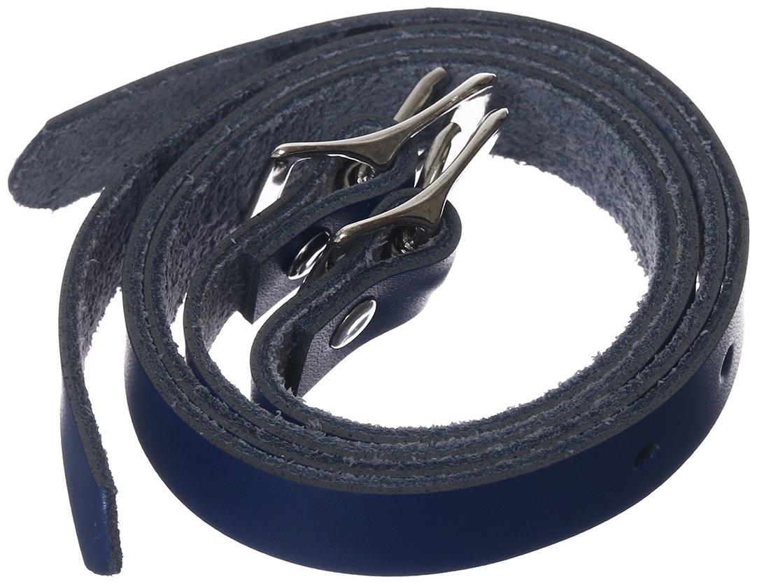 Тренчики из кожи, 500 мм, темно-синий, набор 2 шт