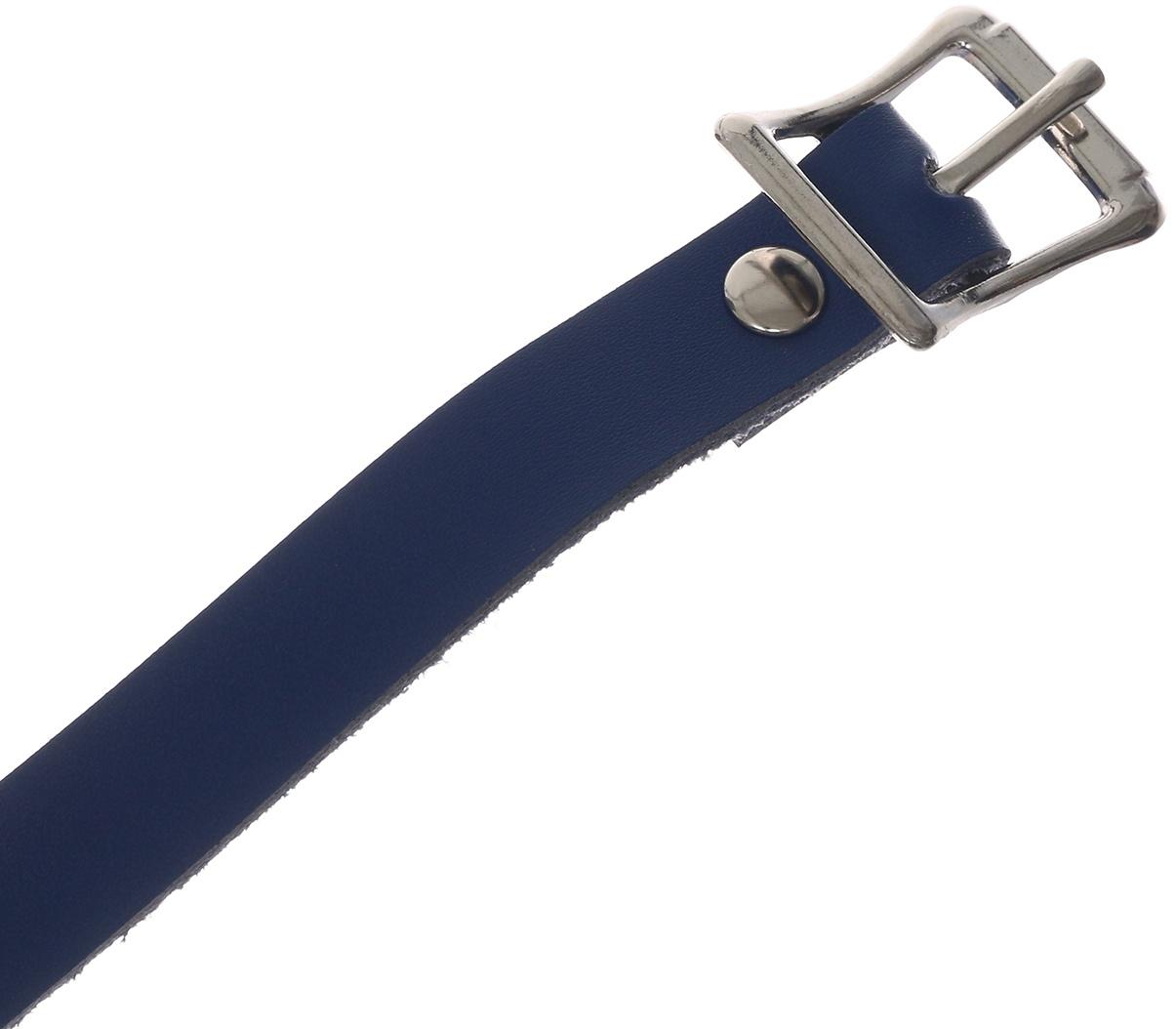 Тренчики из кожи, 500 мм, темно-синий, набор 2 шт