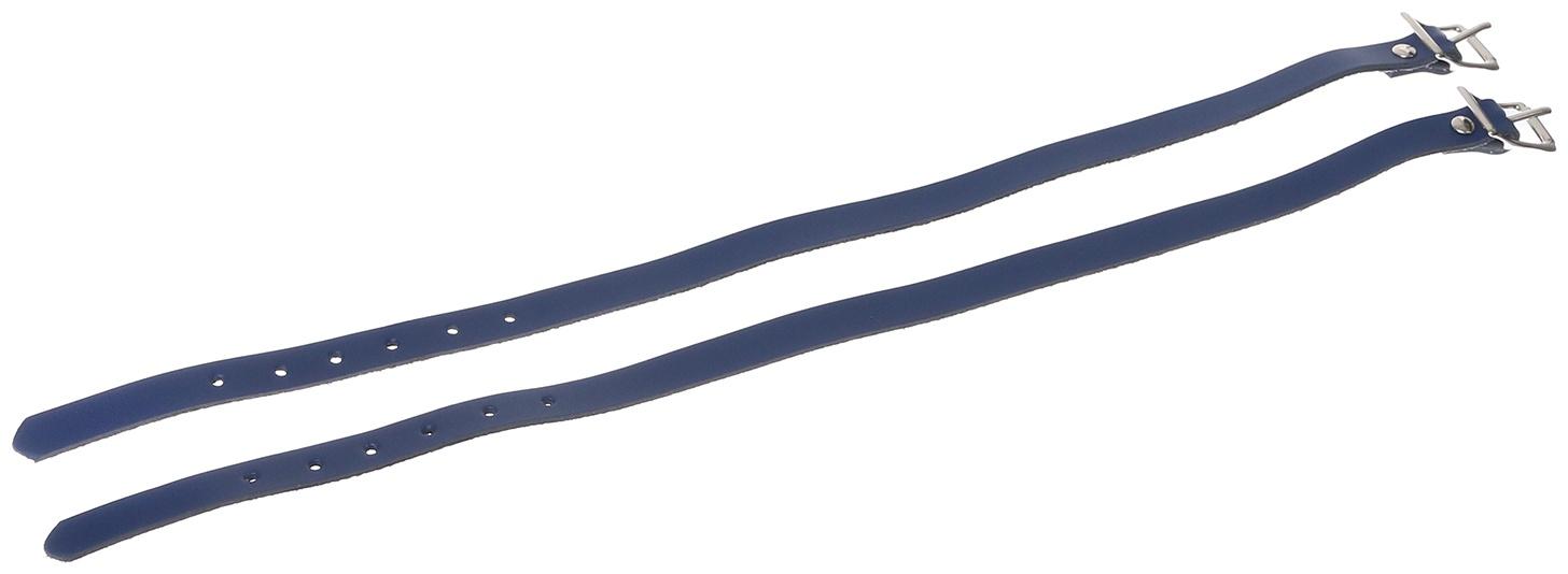 Тренчики из кожи, 500 мм, темно-синий, набор 2 шт