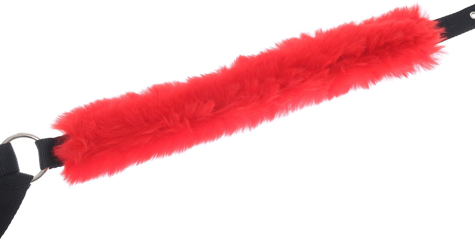 Недоуздок из нейлона с флисовым подкладом, регулируемый размер, черный