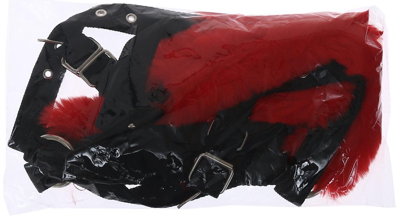 Недоуздок из нейлона с флисовым подкладом, регулируемый размер, черный