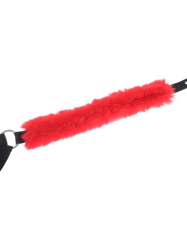 Недоуздок из нейлона с флисовым подкладом, регулируемый размер, черный