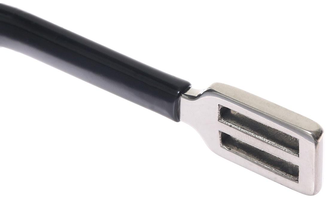 Шпоры с прямым шенкелем с резиновым покрытием 15 мм, черный, набор 2 шт