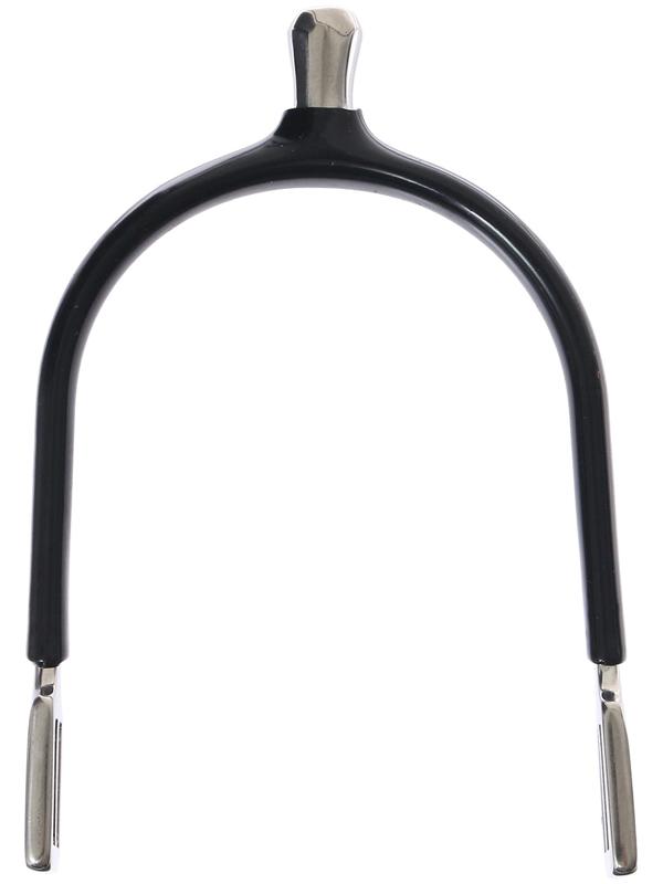 Шпоры с прямым шенкелем с резиновым покрытием 15 мм, черный, набор 2 шт