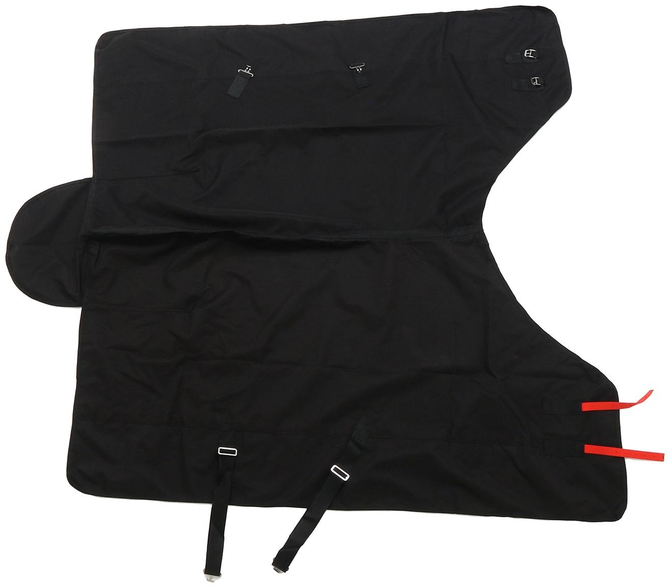 Попона вафельная, черный