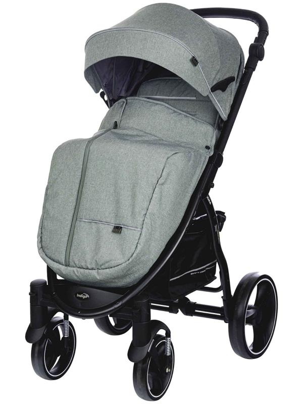 Коляска прогул. MAXIMA (2кол.(20см)2кол.(30см), съемн.бамп.) (INDIGO), зеленый