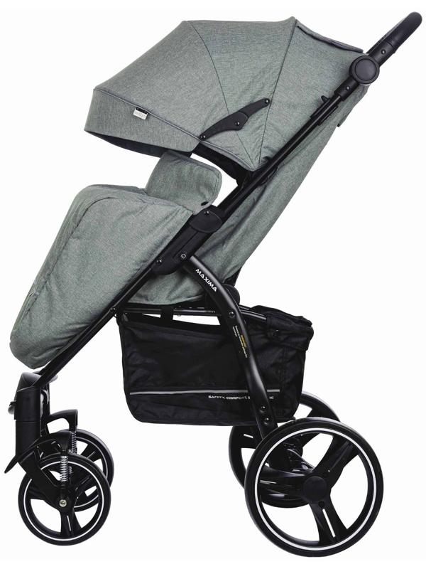 Коляска прогул. MAXIMA (2кол.(20см)2кол.(30см), съемн.бамп.) (INDIGO), зеленый