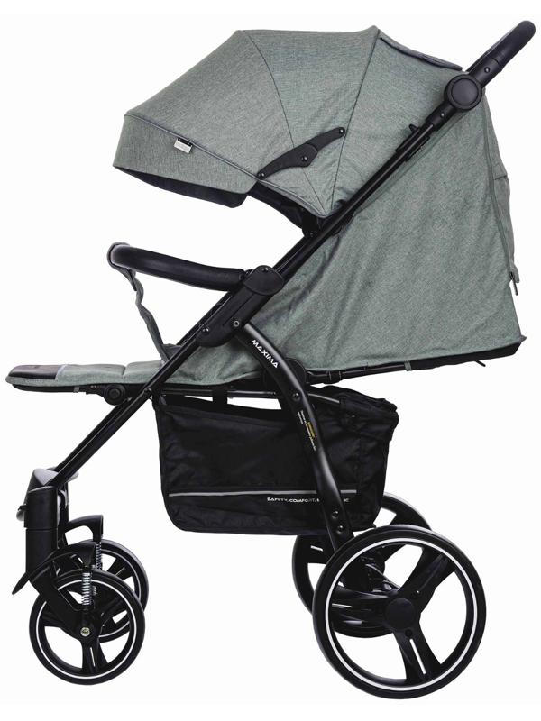 Коляска прогул. MAXIMA (2кол.(20см)2кол.(30см), съемн.бамп.) (INDIGO), зеленый