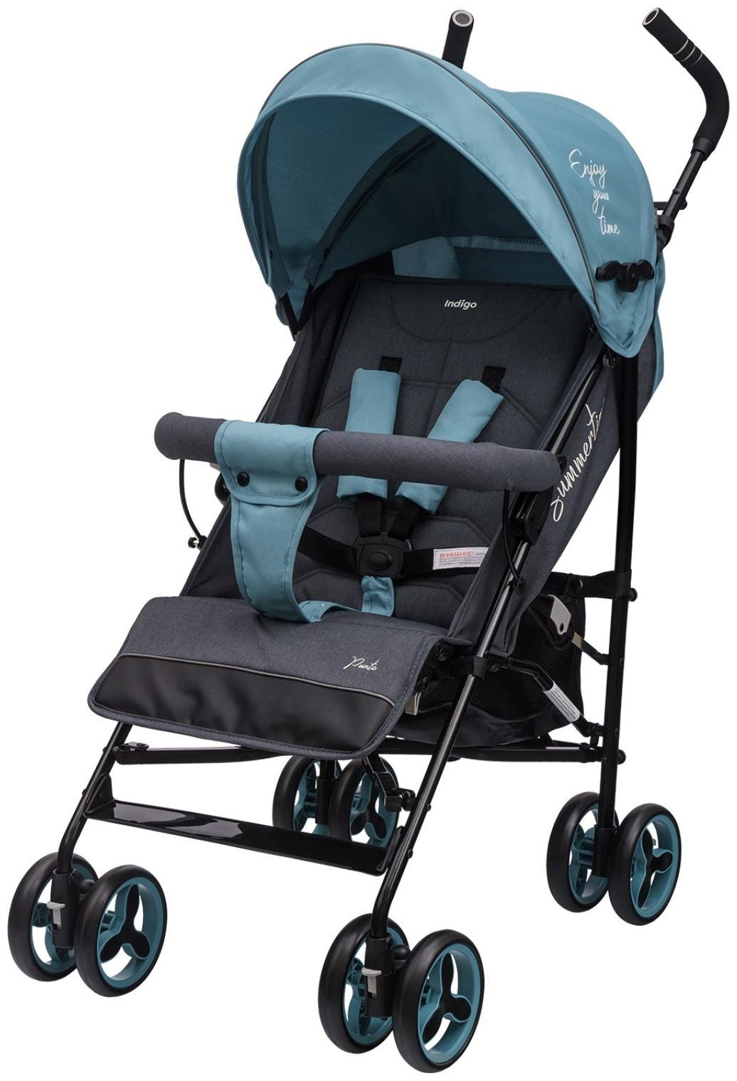 Коляска-трость Indigo PUNTO, голубой