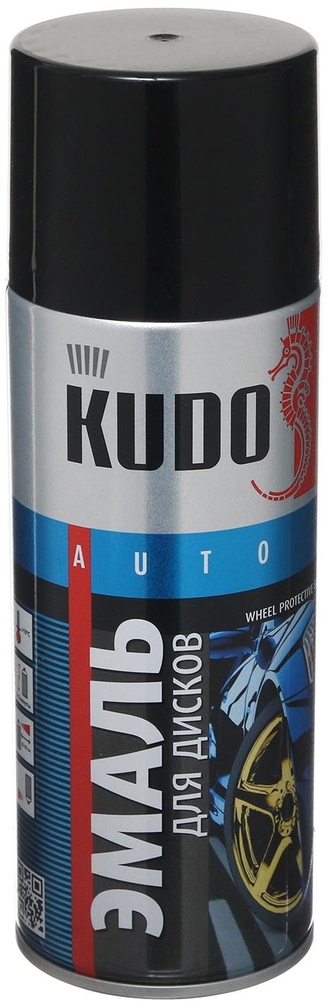 Эмаль для дисков KUDO черная, 520 мл, аэрозоль KU-5203