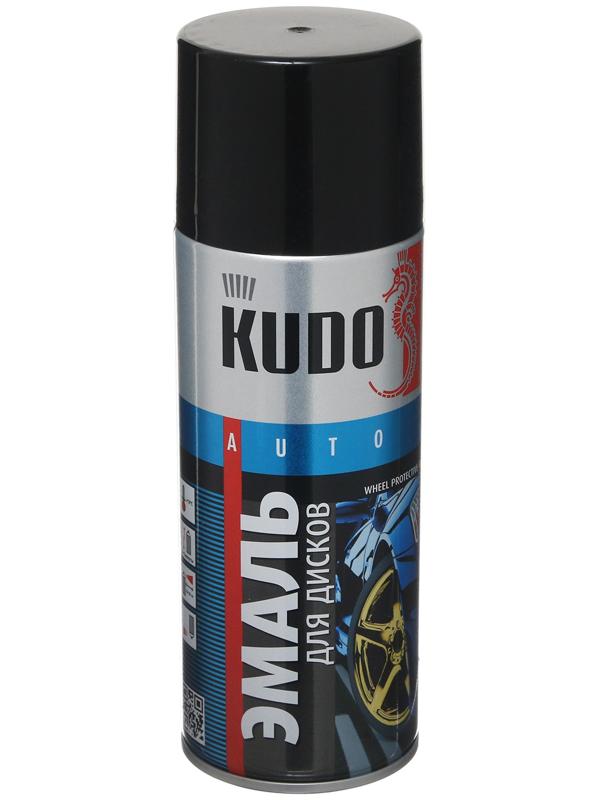 Эмаль для дисков KUDO черная, 520 мл, аэрозоль KU-5203