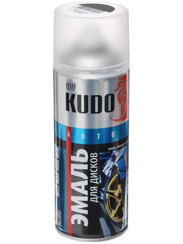 Эмаль для дисков KUDO черная матовая, 520 мл, аэрозоль KU-5206
