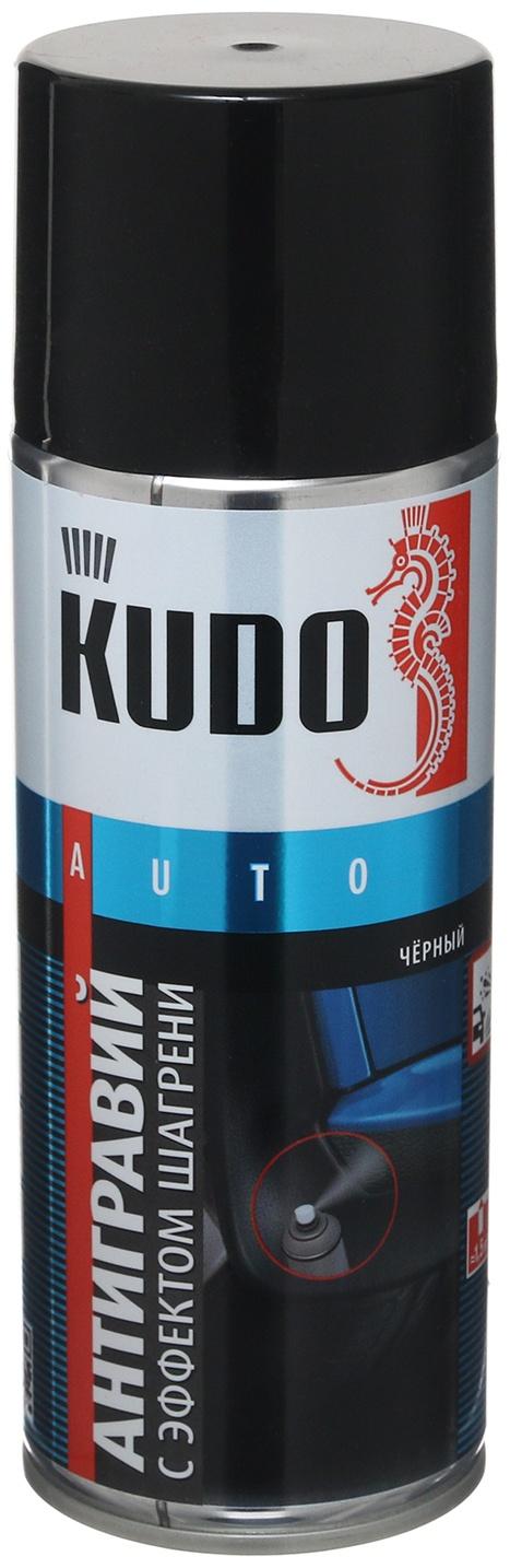 Антигравий KUDO с эффектом шагрени, черный, 520 мл, аэрозоль KU-5225