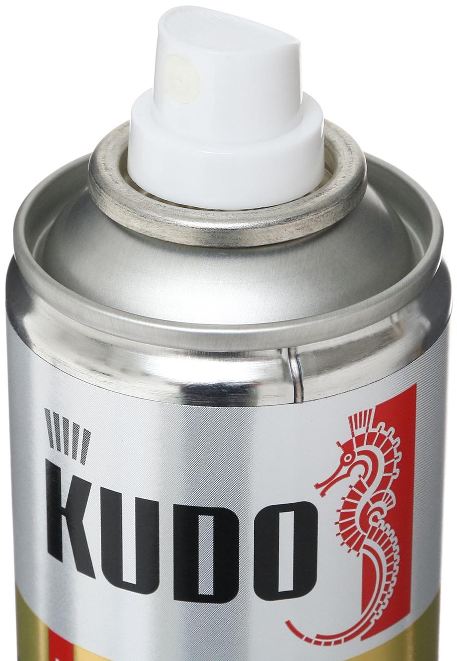 Краска для замши и нубука KUDO, коричневая, аэрозоль, 400 мл KU-5252