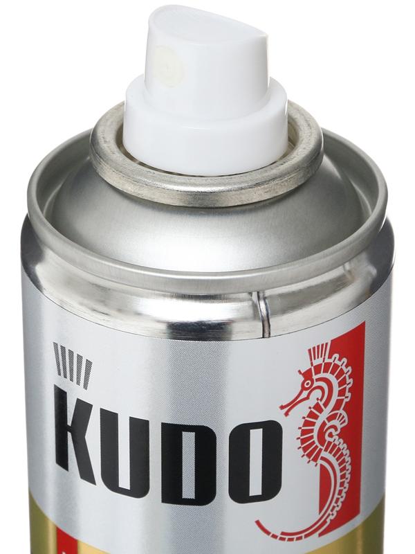 Краска для замши и нубука KUDO, коричневая, аэрозоль, 400 мл KU-5252