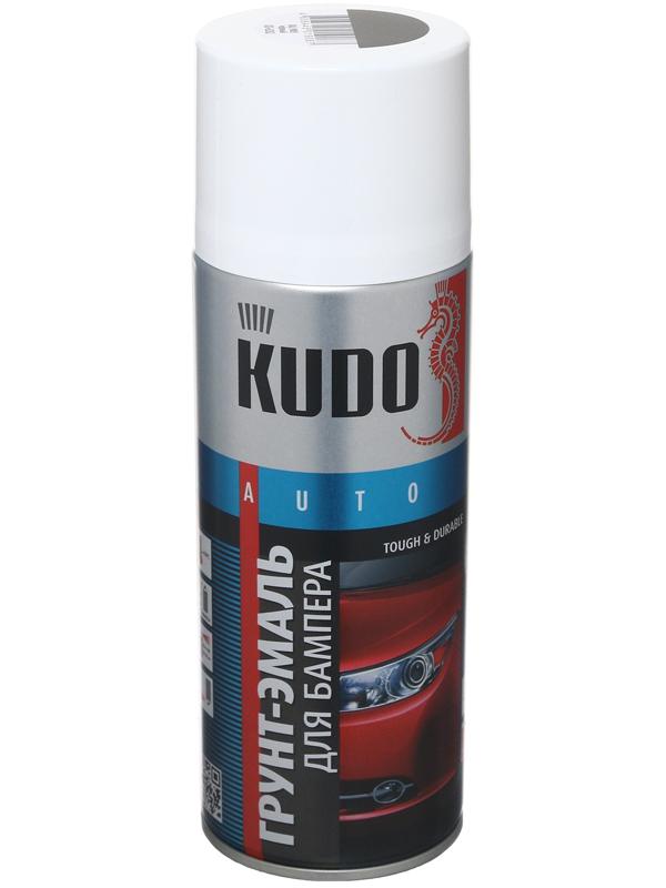 Грунт-эмаль для бампера KUDO, RAL9005, черный, 520 мл, аэрозоль KU-6202