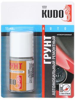 Грунт антикоррозионный Kudo, ремонтный с кисточкой, 15 мл KU-70006