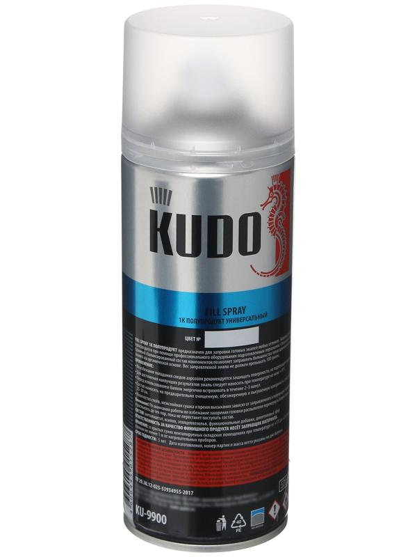 Полупродукт универсальный для заправки эмалей FILL SPRAY 1К KUDO, 520 мл KU-9900
