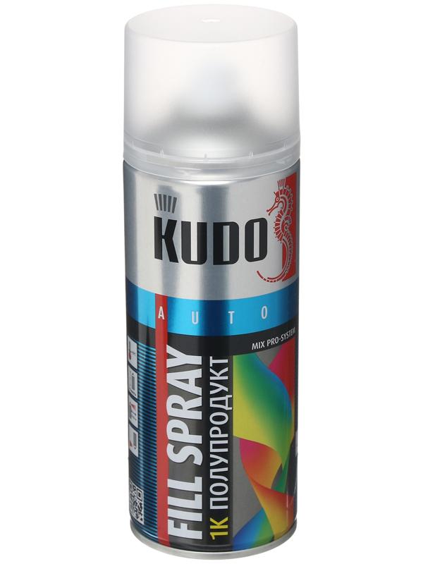 Полупродукт универсальный для заправки эмалей FILL SPRAY 1К KUDO, 520 мл KU-9900