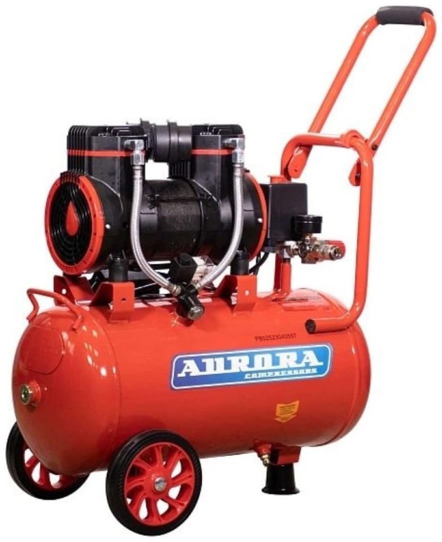 Компрессор воздушный Aurora PASSAT-25 BLACK, безмасляный, 1.45 кВт, 24 л, 8 атм, 249 л/мин