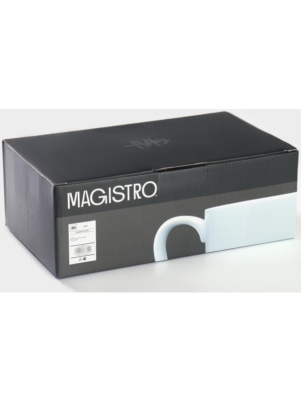 Набор кружек фарфоровых Magistro Mien, 6 предметов: 270 мл, цвет белый