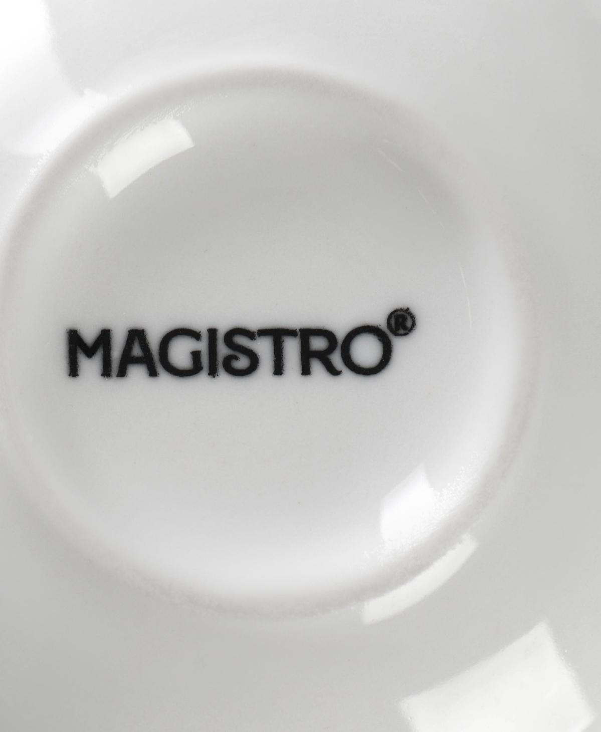 Набор кружек фарфоровых Magistro Mien, 6 предметов: 270 мл, цвет белый